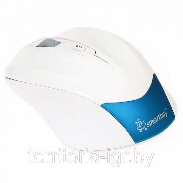 Мышь беспроводная SBM-356AG-BW бело-синий Smartbuy - фото 1 - id-p74030288