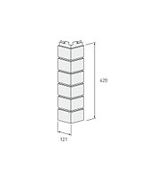 Угол наружний 121 мм*420 мм