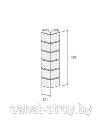 Угол наружний   121 мм*420 мм