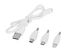 Портативное зарядное устройство Мьюзик, 5200 mAh, белый, фото 3