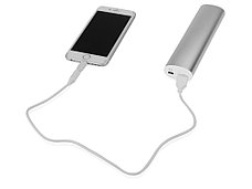 Портативное зарядное устройство Спайк, 8000 mAh, серебристый, фото 2
