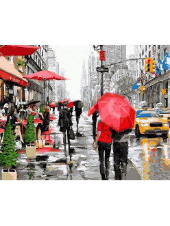 Картина по номерам Нью-Йорк под дождем Макнейла 50х65 см, фото 2