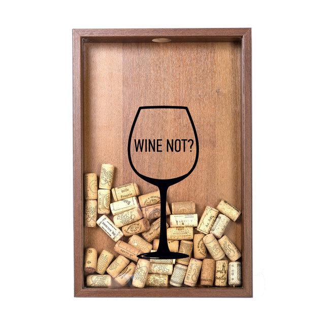 ОПТОМ Копилка для винных пробок "Wine not?", дуб (32043)