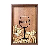 Копилка для винных пробок "Wine not?", дуб (32043)