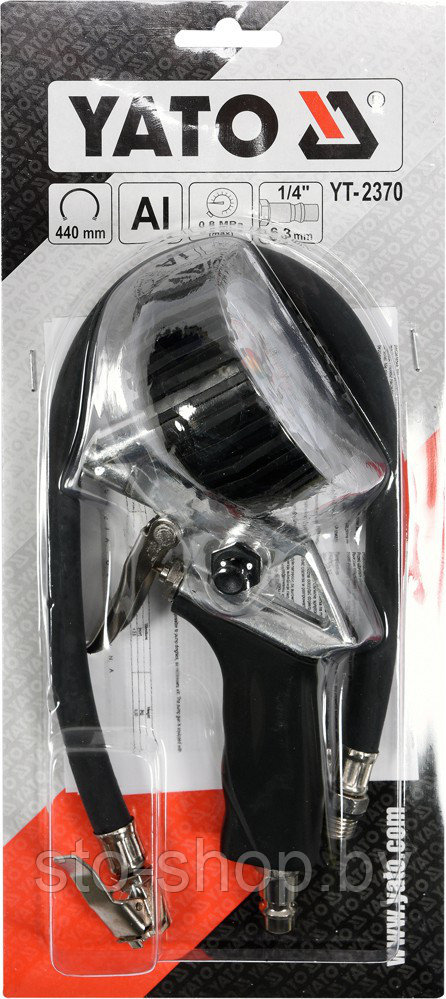 Пневмопистолет с манометром для подкачки колес Yato YT-2370 - фото 4 - id-p74096366