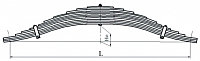 64229-2912012 Рессора задняя (15 листов) L=1550мм
