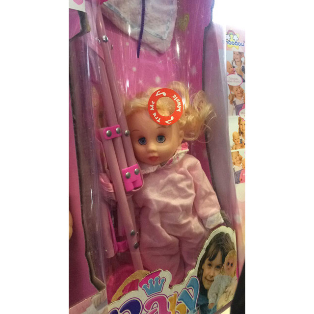 Кукла-девочка Baby в коляске (звуковые эффекты)