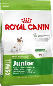 Royal Canin X-Small Junior - Сухой корм для щенков миниатюрных до 10 месяцев для безопасн. пищеварения 1.5 кг