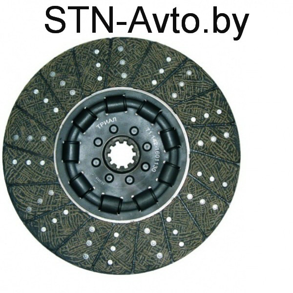  Диск ведомый 142.1601130-01 КПП Камаз-142 на МАЗ-555142, Камаз стекловолокно