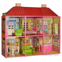 Игровой домик My Lovely Villa для кукол типа Барби 6 комнат