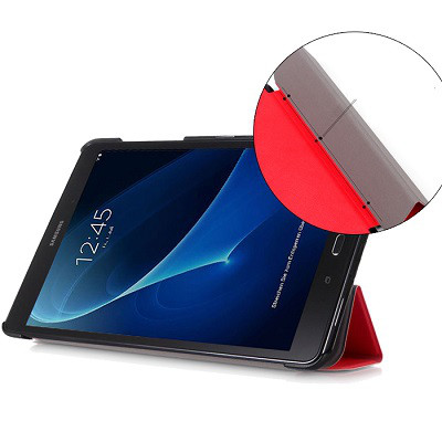 Полиуретановый чехол Smart Case Red (Красный) для Samsung Galaxy Tab A 10.1 S-Pen SM-P580/585 - фото 4 - id-p74181375