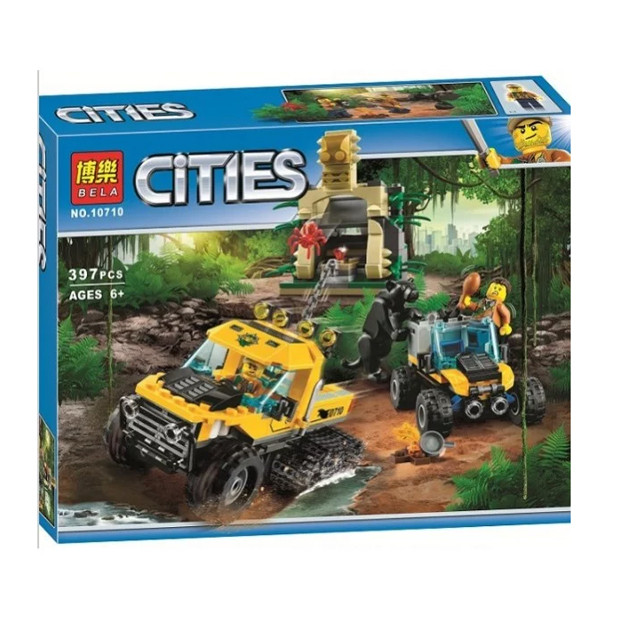 Конструктор Bela Cities 10710 "Миссия: Исследование джунглей" (аналог Lego City 60159) 397 деталей - фото 2 - id-p74185227