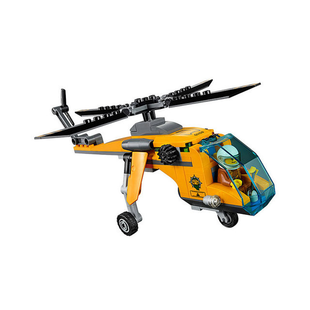Конструктор Bela Cities 10709 "Грузовой вертолет исследователей джунглей" (аналог Lego City 60158) 216 деталей - фото 5 - id-p74185350