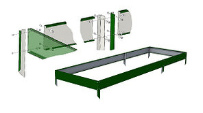 Грядка оцинкованная зеленая 2x1 м.п., РБ, фото 2