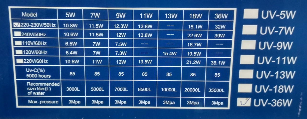Стерилизатор Dophin UV-008 Filter(36W) - фото 2 - id-p74186496