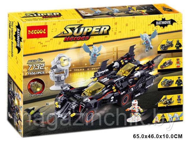Конструктор Decool 7132 Супер Герои Бэтмен Крутой Бэтмобиль, 1456 дет аналог Лего (LEGO 70917) - фото 1 - id-p74205711
