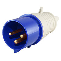 Вилка 013 2Р+РЕ 16А 220В IP44