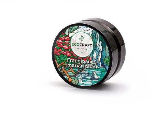 Маска для глубокого увлажнения кожи лица "Frangipani and Marian plum" , 60 мл. (EcoCraft)