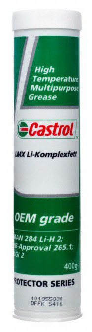 Castrol LMX Смазка для подшипников зеленая Li-Komplexfett 400г