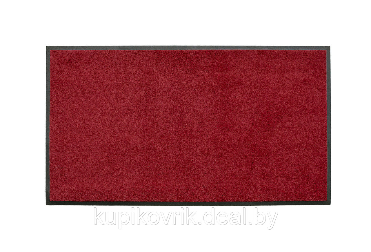 Коврик Mono ворсовый на резиновой основе 115x175 см, красный - фото 2 - id-p70547448