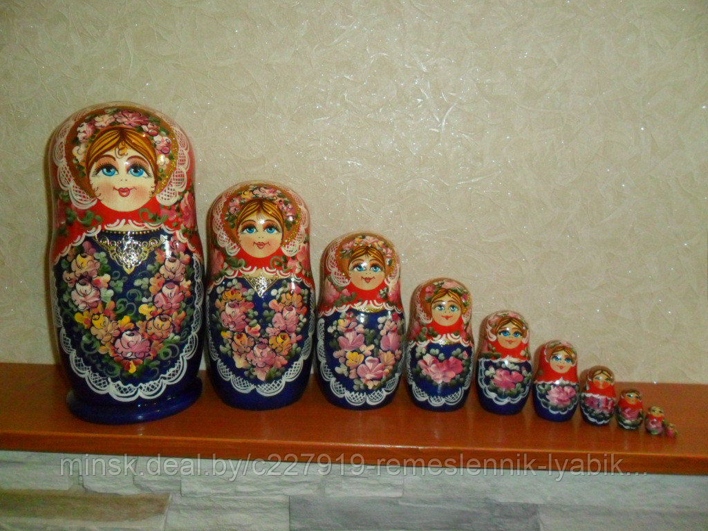 Матрёшка на 10 частей! Ручная работа!