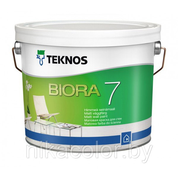 Краска Teknos Biora 7 База1 9 л