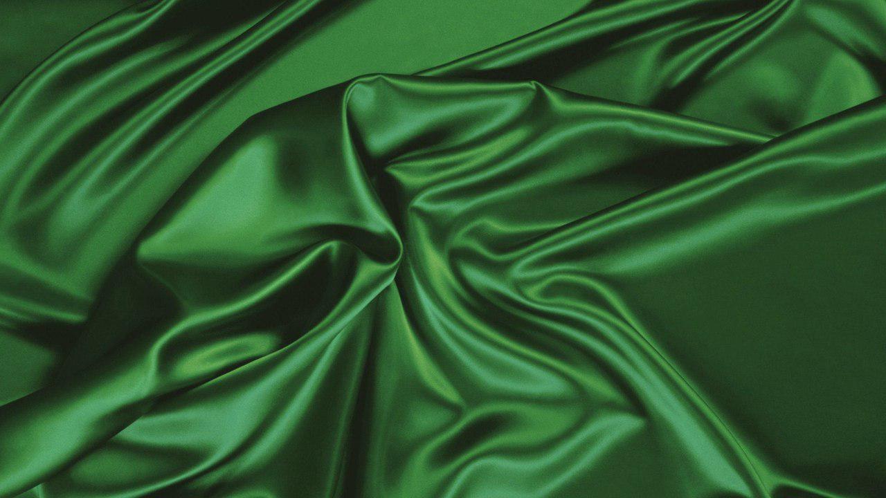 Атлас (полисатин) цвет зеленый