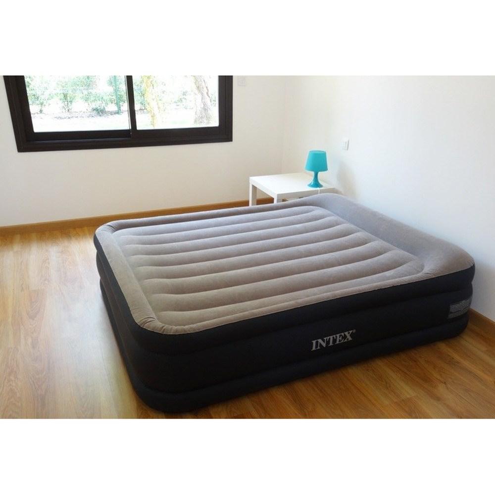 Надувная кровать Intex 152x203x42 Deluxe Pillow Rest Reised Bed, встроенный насос 220V, арт. 64136 - фото 4 - id-p74332635