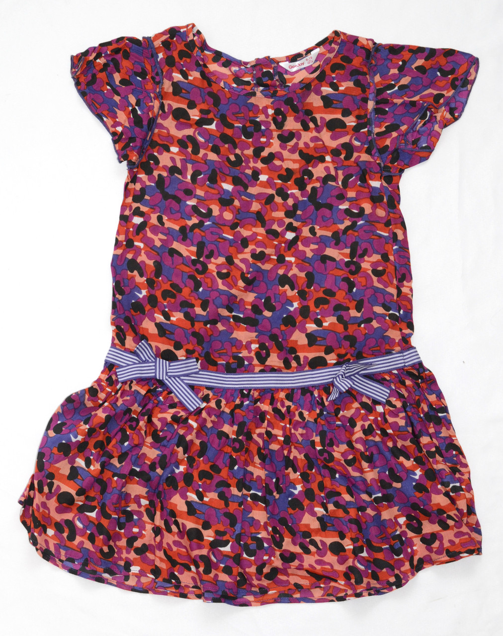 Туника платье GeeJay цветастое на 9-10 лет рост 140 см - фото 1 - id-p74338545