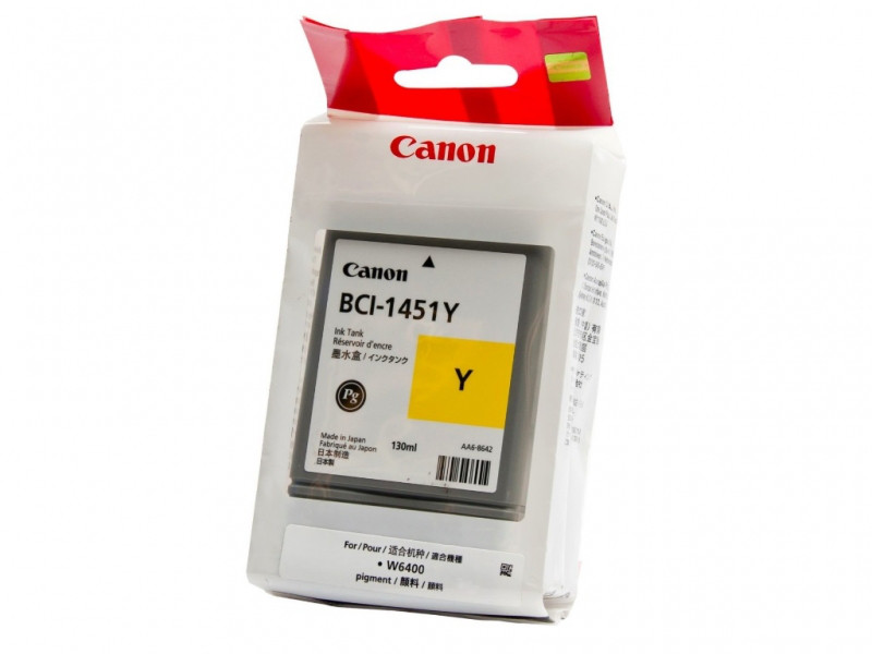 Картридж BCI-1451Y/ 0173B001 (для Canon imagePROGRAF W6400) жёлтый