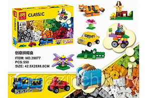 Конструктор 39077 Большой набор для творчества, 550 дет., аналог LEGO Large Creative Brick Box 10702