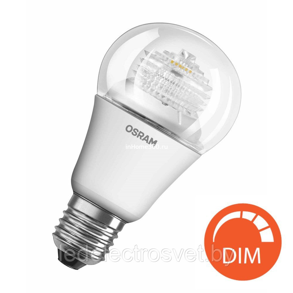 Cветодиодная лампа Parathom Advanced А75 10W (замена75Вт),теплый белый свет, матовая колба, E27, диммируемая