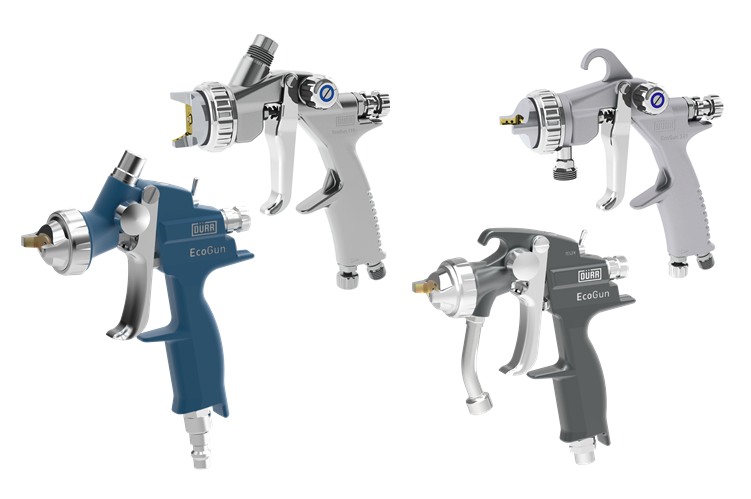 Пневматический краскораспылитель Durr EcoGun 119, пневм, бачок 600мл, голова LA, нерж сопло 1.2мм, 1/4 - фото 1 - id-p74363302