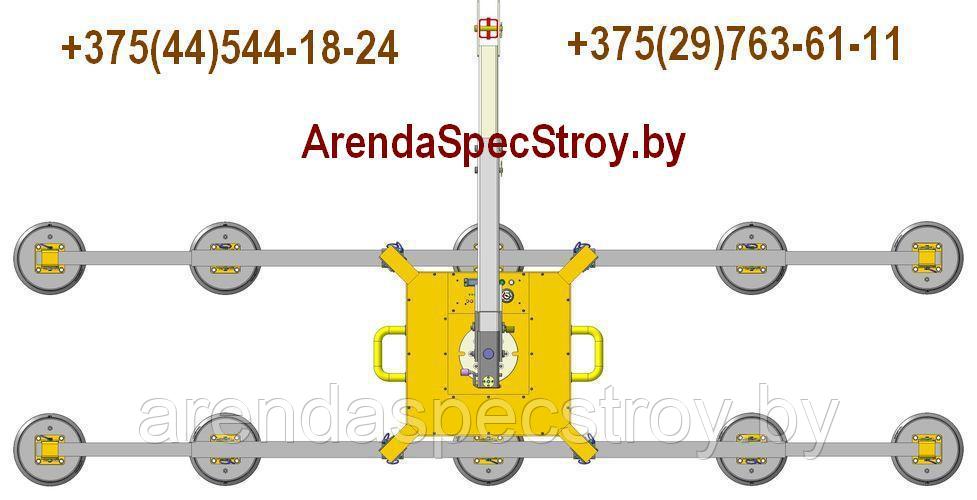 Аренда вакуумных захватов-подъёмников для сэндвич панелей и стекла в Минске.