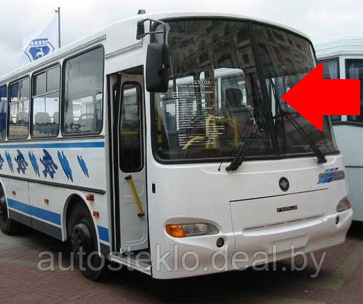 Стекло лобовое левое на автобус ПАЗ (КАВЗ) - фото 1 - id-p74363085