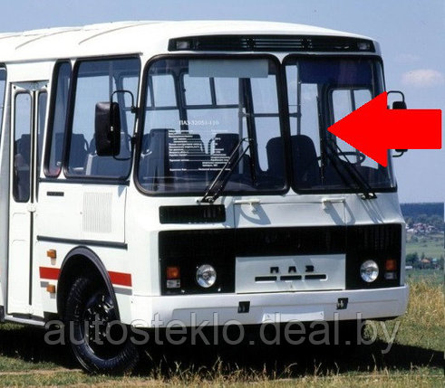 Стекло лобовое левое на автобус ПАЗ, фото 2