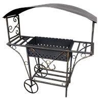 Мангал передвижной СТ№ МП-03 мангал кованый с крышей