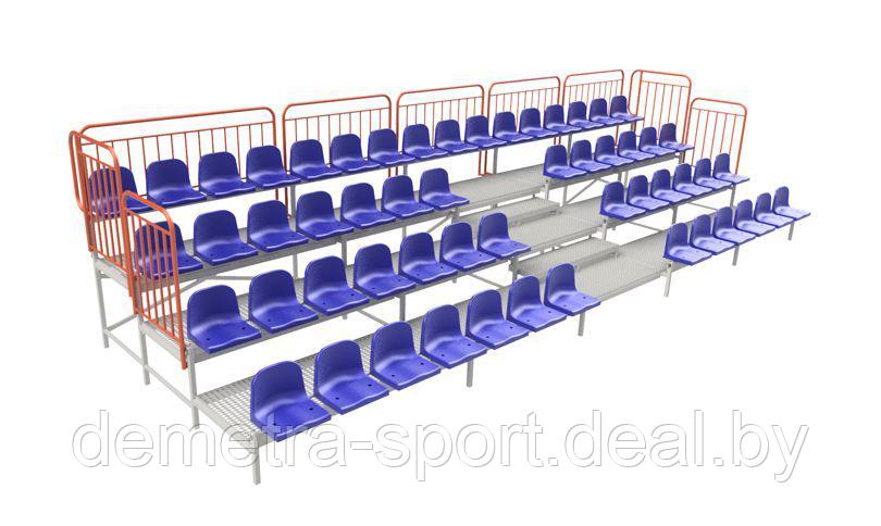 Стационарные трибуны с пластиковыми сиденьями - для внешних объектов (62 места) - фото 4 - id-p82329111