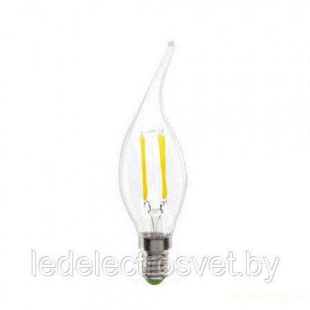 Светодиодная (LED)FIL Свеча на ветру Лампа C37-05W 3000K теплый белый свет E14