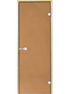 Стеклянная дверь для сауны HARVIA STG сосна/бронза 7*19