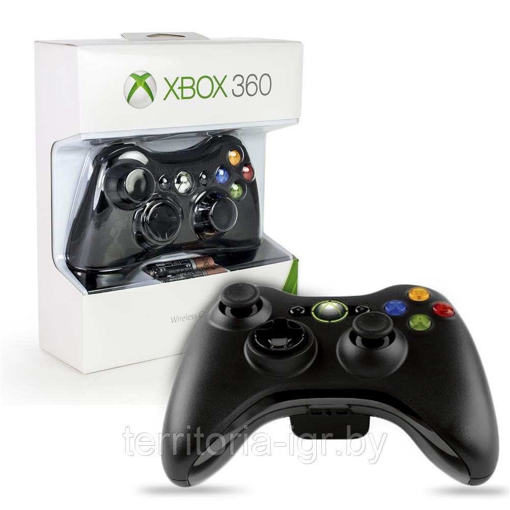 Беспроводной геймпад Xbox 360 Wireless Controller (чёрный)Оригинал - фото 1 - id-p71966507
