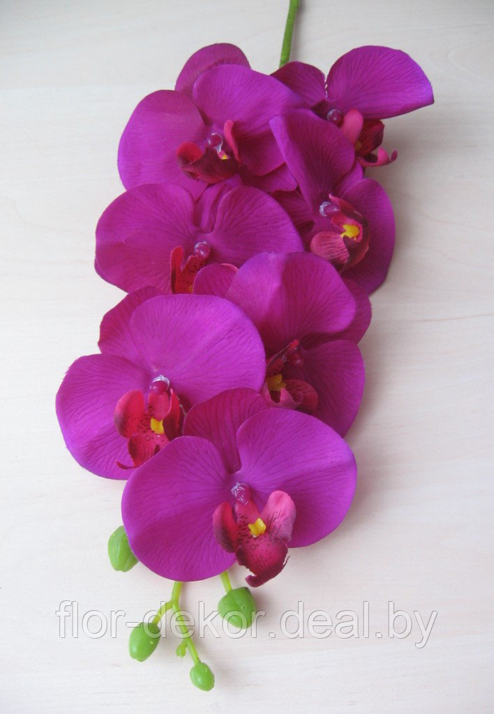Ветка орхидеи полусиликоновая, H=81см.(4 цвета) - фото 9 - id-p36694199
