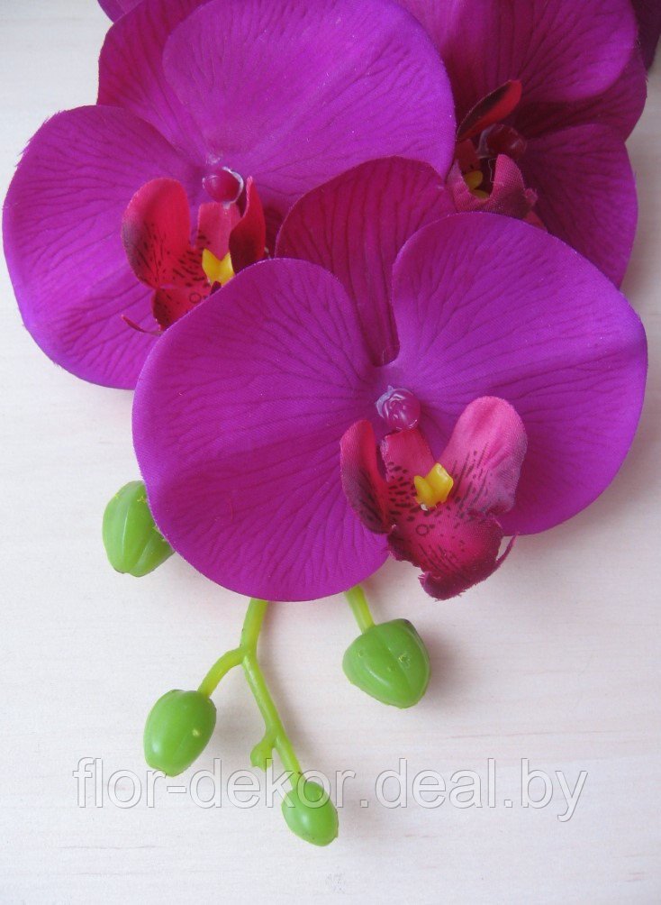 Ветка орхидеи полусиликоновая, H=81см.(4 цвета) - фото 10 - id-p36694199