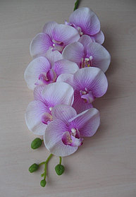 Ветка орхидеи полусиликоновая, H=81см.(4 цвета)