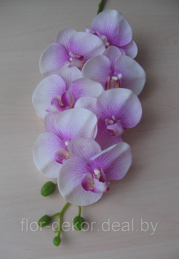Ветка орхидеи полусиликоновая, H=81см.(4 цвета) - фото 1 - id-p36694199
