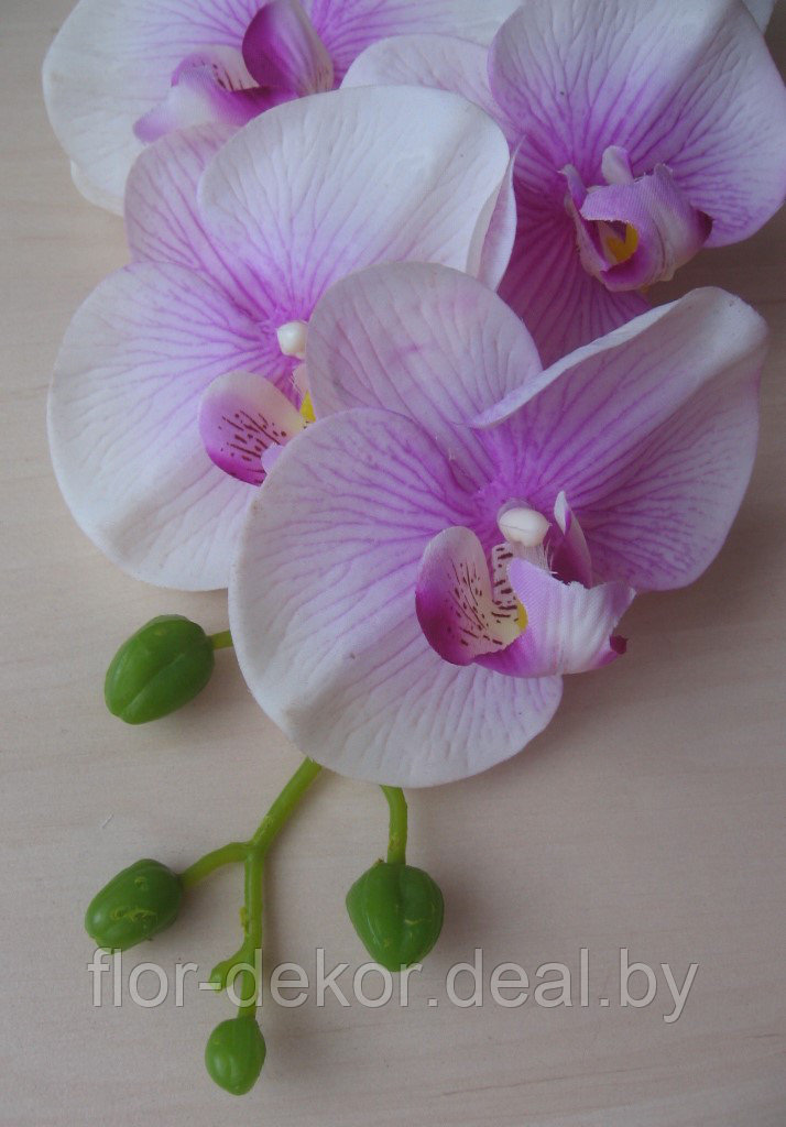 Ветка орхидеи полусиликоновая, H=81см.(4 цвета) - фото 2 - id-p36694199
