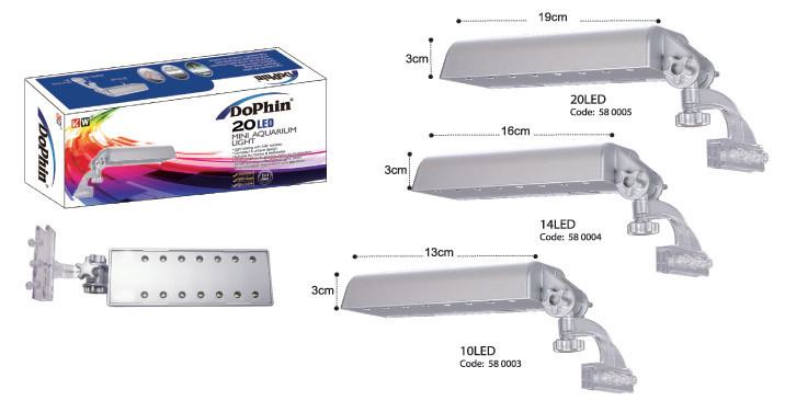 Светильник DOPHIN 14LED (KW)  Длина  186 мм.