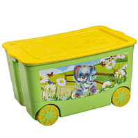 Ящик для игрушек "KidsBox" на колёсах elf-449