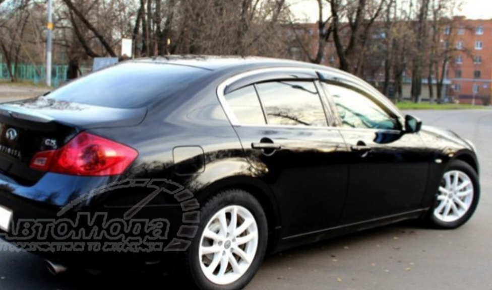 Дефлекторы боковых окон для Infiniti G седан (2007-2014) № I10806