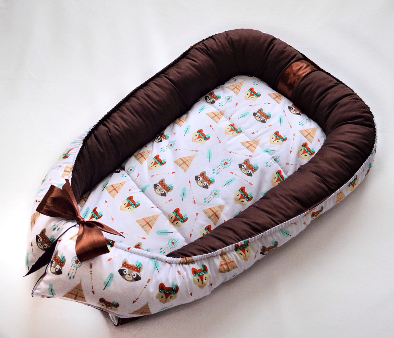Кокон-гнездышко для новорожденных 08 - фото 1 - id-p74394254